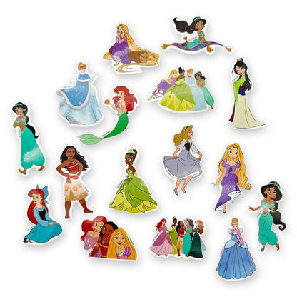 SET of 50 Disney Princess Stickers