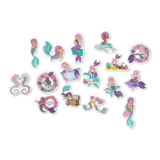 SET of 25 Mermaid Stickers