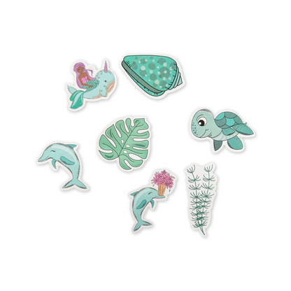 SET of 25 Mermaid Stickers