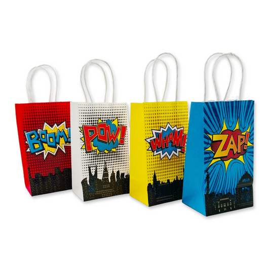 Superhero paper bags