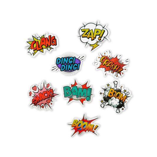 SET of 25 Comics Stickers