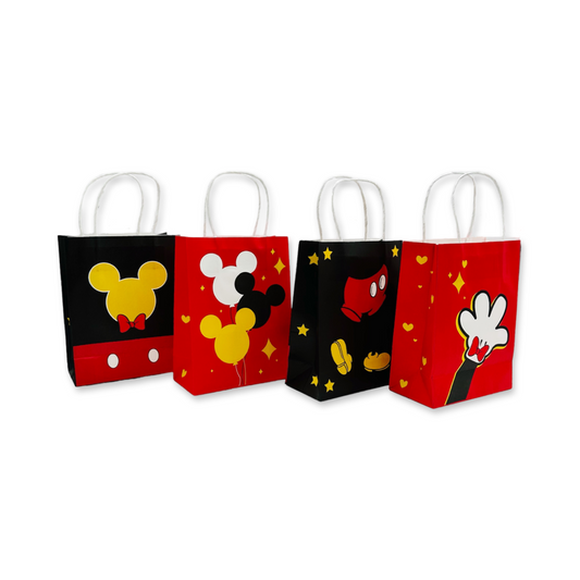 SET of 12 Mickey Mouse Party Favors tote bag