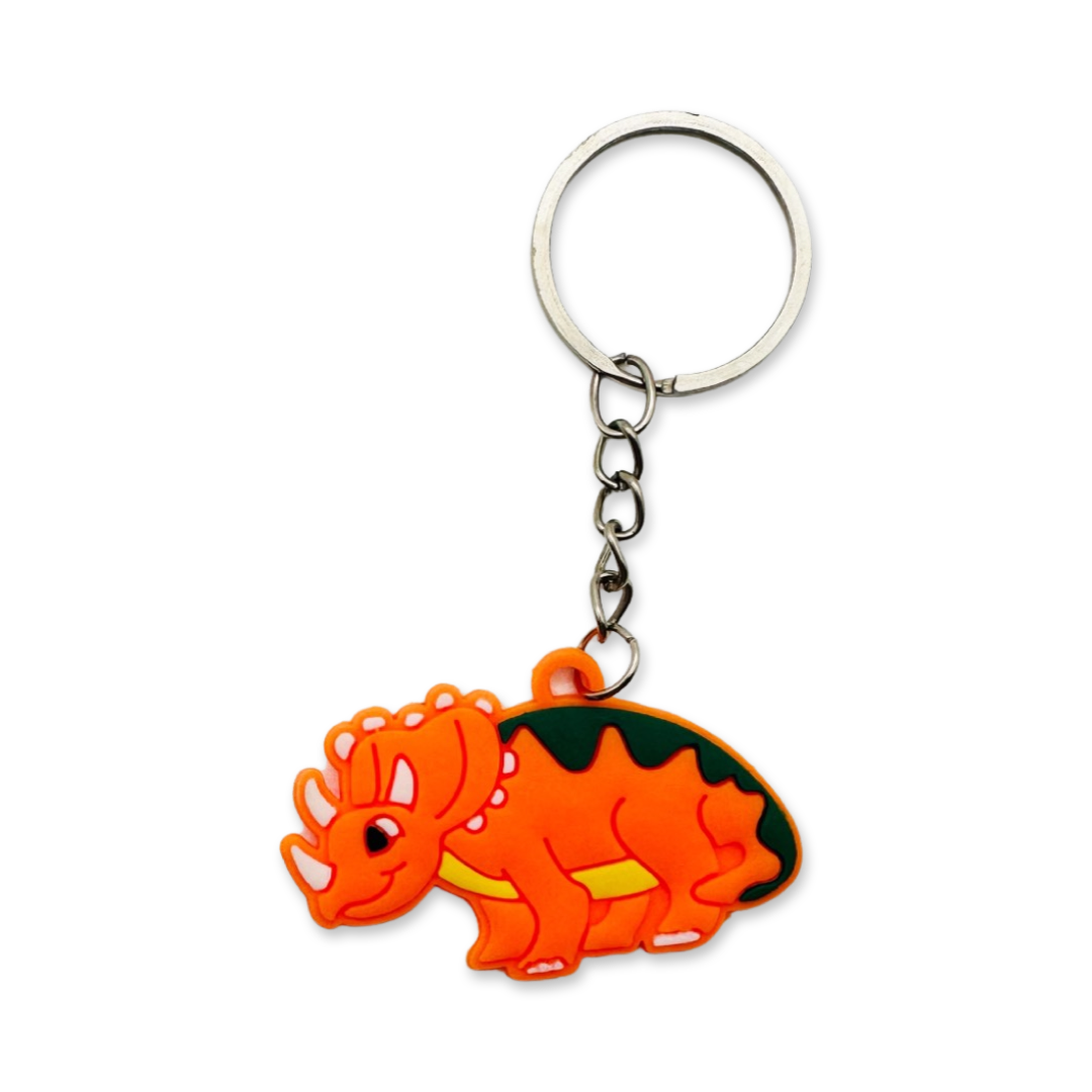 SET of 10 Dinosaur Keychain