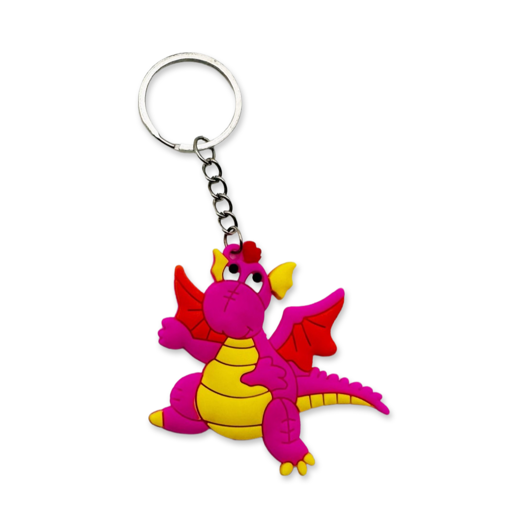 SET of 10 Dinosaur Keychain