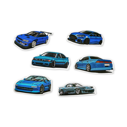 SET of 25 Cars Stickers