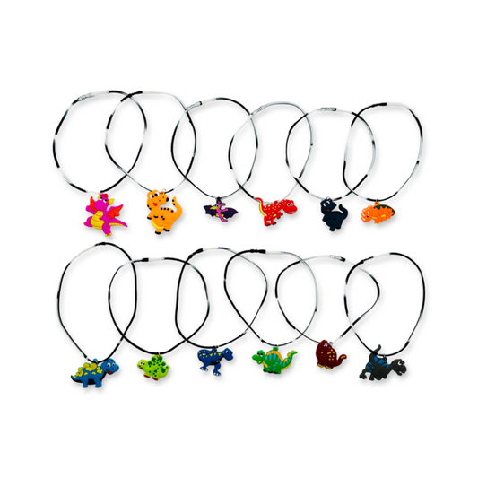 SET of 10 Dinosaur necklace