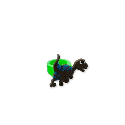 SET of  10 Dinosaur Rings