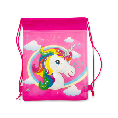 SET of 12 Unicorn Drawstring Backpack