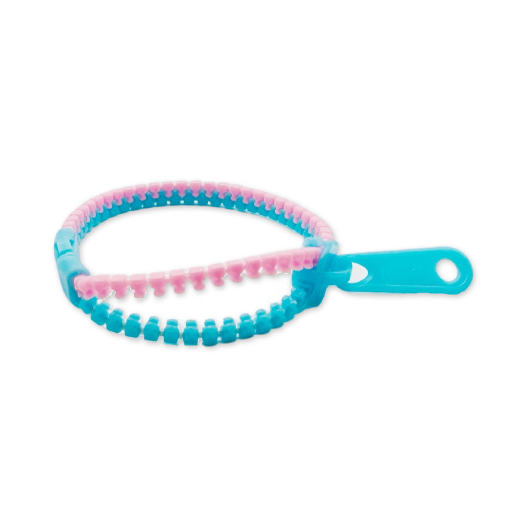 SET of 10 Multicolor Zipper Bracelet