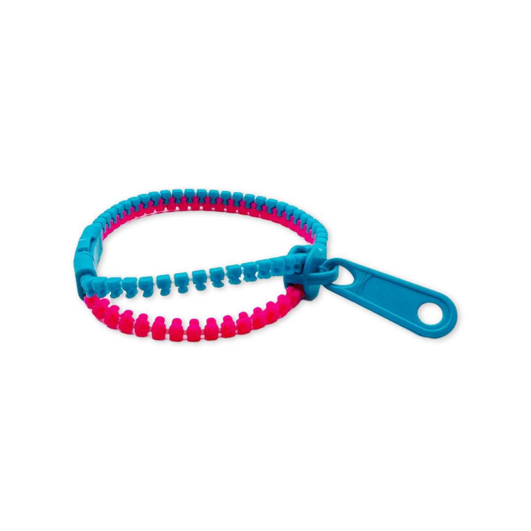 SET of 10 Multicolor Zipper Bracelet