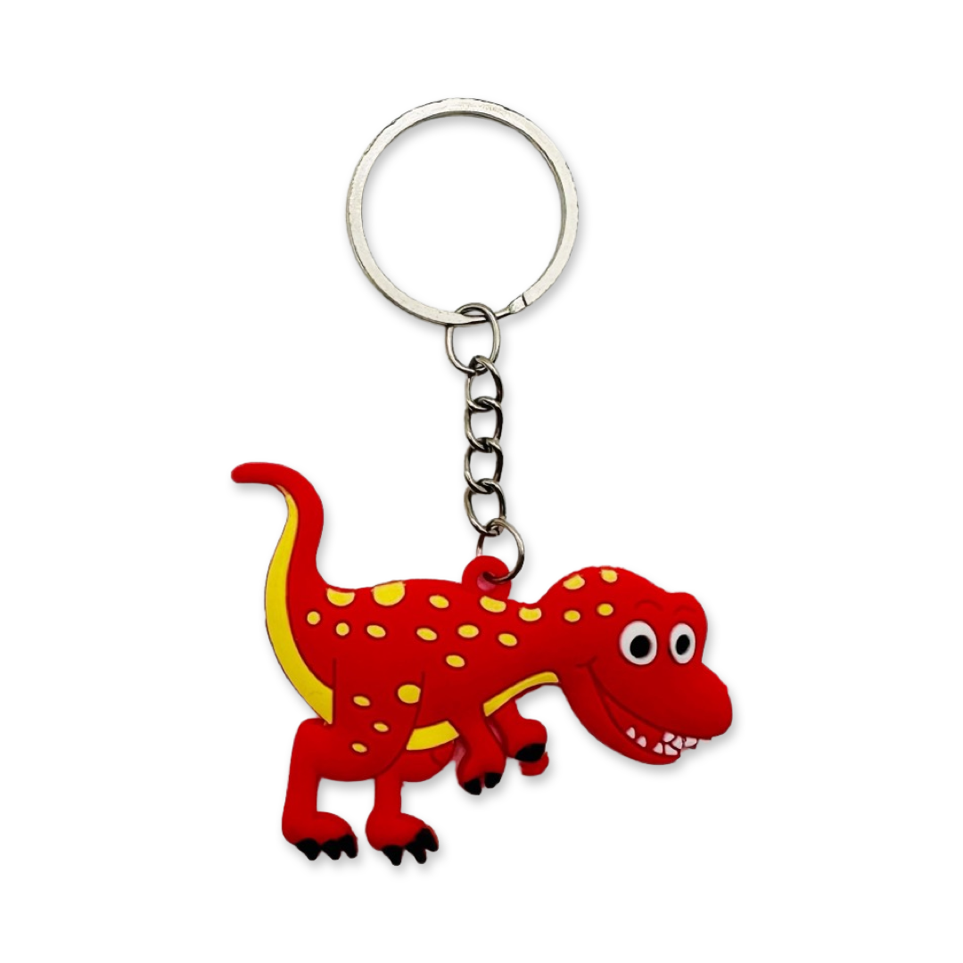 SET of 10 Dinosaur Keychain