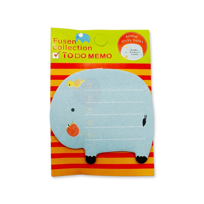 SET of 10 Animal Sticky Memo Pad
