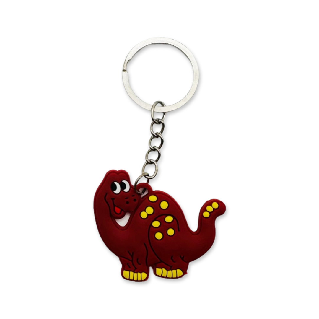 SET of 10 Dinosaur Keychain