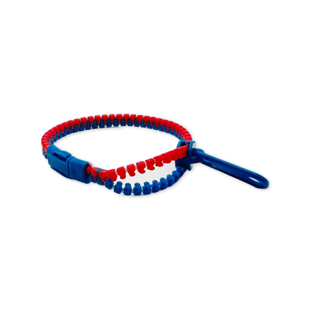 SET of 10 Multicolor Zipper Bracelet