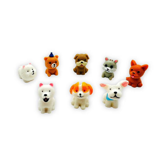 SET of 10 Resin puppies