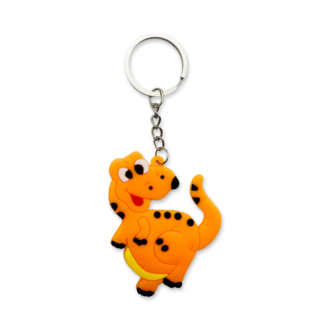 SET of 10 Dinosaur Keychain