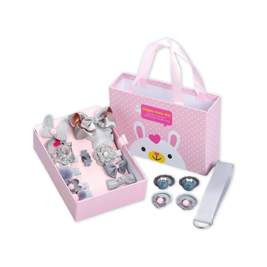 50pcs/Box Christmas Hair Accessories Gift Set for Girl Mini Flower Grab Clip  Children's Hair Clip Holiday Gift Box Hairpins - AliExpress
